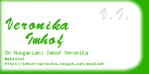 veronika imhof business card